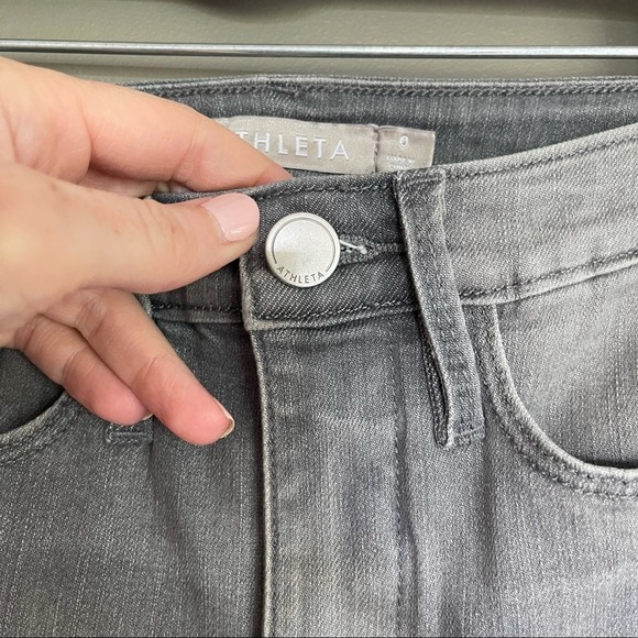 Athleta Sculptek Skinny Jeans Size 0 Grey Stretch Denim Comfortable Casual Comfy - Picture 10 of 16